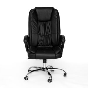 Delta Chairs Chandler PU Comfort Back Office Chair-Black
