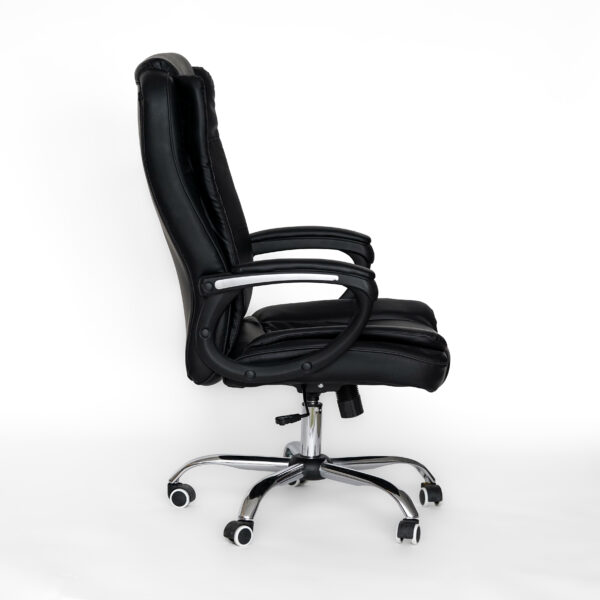 ⁦Delta Chairs Chandler PU Comfort Back Office Chair-Black⁩ - الصورة ⁦3⁩