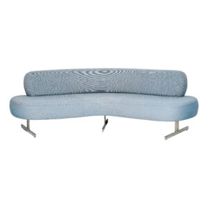 Modern Fabric Oval Shaped