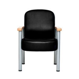 Modern Fixed Arms Office Chair-Black