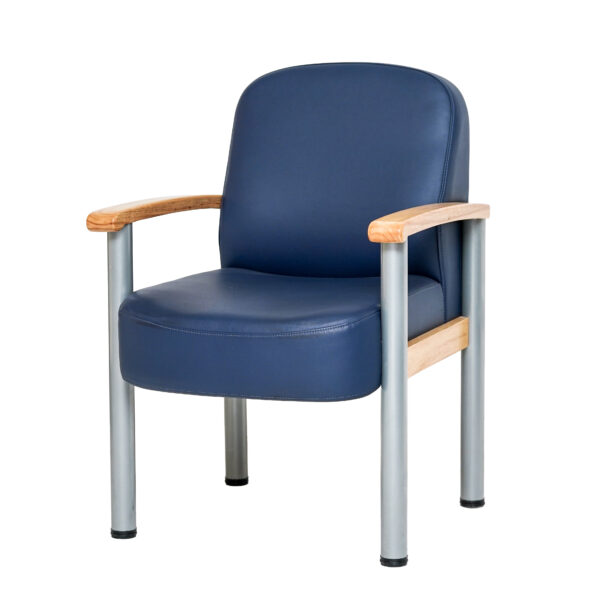 ⁦Modern Fixed Arms Office Chair-blue⁩ - الصورة ⁦3⁩