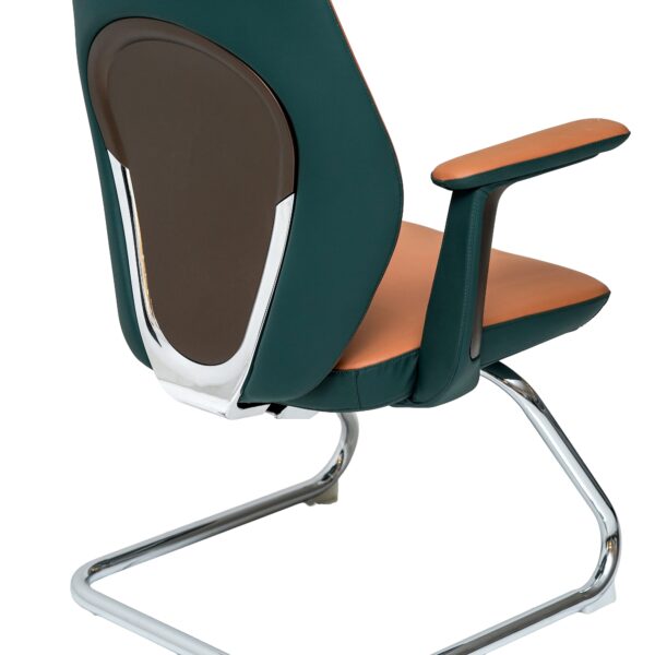 Office Chair Pu Leather Fixed Mid-Back Office Chair - Image 2
