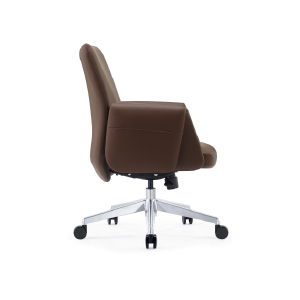 كرسي مكتبي جلد GENWA-B Dark Brown