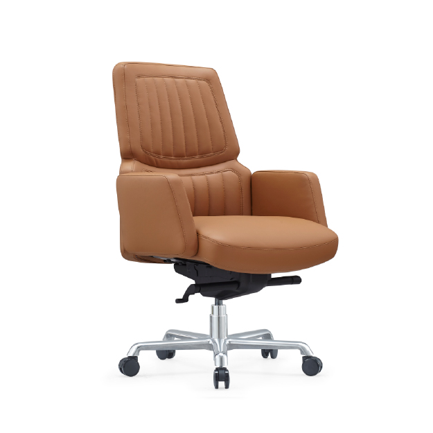 كرسي مكتبي جلد KA2411-B Light Brown