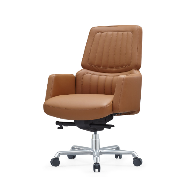 كرسي مكتبي جلد KA2411-B Light Brown