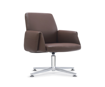 كرسي جلد بني KR - الصورة 2